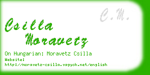 csilla moravetz business card